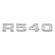 EMBLEMA DE POTÊNCIA R540 CROMADO DA GRADE FRONTAL DO SCANIA - EMBL54-CR