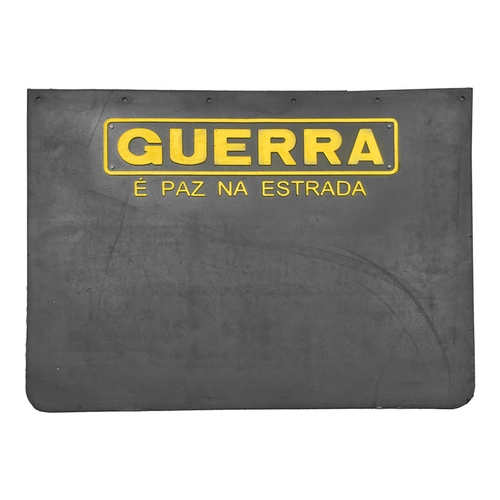 PARA BARRO DAS CARRETAS GUERRA COM 700X530MM E ESCRITA AMARELA SUPERIOR DE BORRACHA SINTÉTICA - PABA51C
