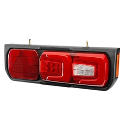 LANTERNA TRASEIRA COMPLETA DAS CARRETAS IBIPORÃ DE LED BIVOLT DE CONECTOR DE 5 VIAS DO LADO DIREITO - LANT217-D