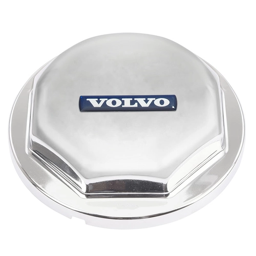 SOBRE TAMPA CROMADA DO CUBO DE RODA DO VOLVO DECORADA - SOBR01A