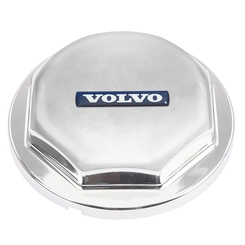 SOBRE TAMPA CROMADA DO CUBO DE RODA DO VOLVO DECORADA - SOBR01A
