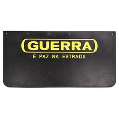 PARA BARRO DAS CARRETAS GUERRA COM 700X350MM E ESCRITA AMARELA SUPERIOR DE BORRACHA SINTÉTICA PADRÃO MONTADORA - PABA55
