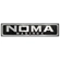 PLACA DE ALUMÍNIO GRANDE DA NOMA DE 590X135MM - PRETO/PRATA - PLAC06