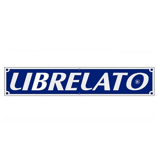 PLACA DE ALUMÍNIO GRANDE DA LIBRELATO DE 530X110MM - AZUL/PRATA - PLAC10