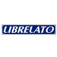 PLACA DE ALUMÍNIO GRANDE DA LIBRELATO DE 530X110MM - AZUL/PRATA - PLAC10