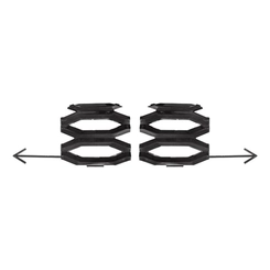 KIT DE TAMPAS DA GRADE FRONTAL INFERIOR DO VOLVO (002 UN.) - KITS114