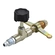 REGISTRO DE GÁS MODELO BORBOLETA PARA BOTIJÃO P13 COM CONEXÃO PARA TUBO PU DE 08MM - REGI02A