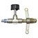 REGISTRO DE GÁS MODELO BORBOLETA PARA BOTIJÃO P13 COM CONEXÃO PARA TUBO PU DE 08MM - REGI02A