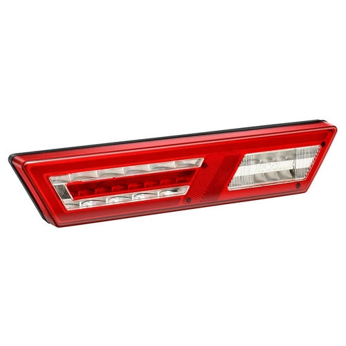 LANTERNA TRASEIRA RETROREFLETOR DE SEGURANÇA DE 60 LEDS E CONECTOR DE 5 VIAS COM DIRECIONAL SEQUENCIAL DO LADO ESQUERDO - LANT205-E
