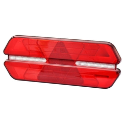 LANTERNA TRASEIRA TRIPLO X COM 40 LEDS DE 24V E UM CONECTOR DE 5 VIAS E DOIS DE 2 VIAS DO LADO DIREITO - LANT148-D