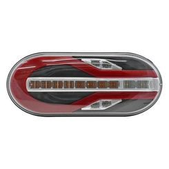 LANTERNA MODULAR TRASEIRA MULTIFUNÇÃO DE LED DA RODOLINEA COM DIRECIONAL COMUM E CONECTOR DE 5 VIAS PARA AMBOS OS LADOS - LANT124