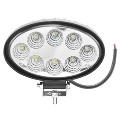 FAROL AUXILIAR WORKLIGHT OVAL UNIVERSAL DE 4X6" COM 08 LEDS E FIO DE 2 VIAS - FARO135-I