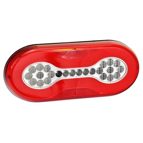 LANTERNA MODULAR TRASEIRA DE LED 24V COM UM CONECTOR DE 5 VIAS E DOIS DE 2 VIAS DAS CARRETAS RANDON DO LADO ESQUERDO - LANT159-E