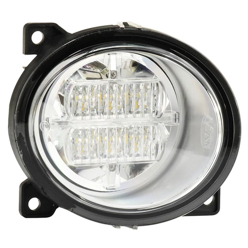 FAROL AUXILIAR DE NEBLINA E LED PARA CONECTOR DE 2 VIAS DO SCANIA LADO DIREITO DE FIXAÇÃO EXTERNA NO PARA-CHOQUE - FARO31B-D-LED