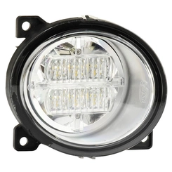 FAROL AUXILIAR DE NEBLINA E LED PARA CONECTOR DE 2 VIAS DO SCANIA LADO DIREITO DE FIXAÇÃO EXTERNA NO PARA-CHOQUE - FARO31B-D-LED