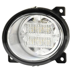 FAROL AUXILIAR DE NEBLINA E LED PARA CONECTOR DE 2 VIAS DO SCANIA LADO ESQUERDO DE FIXAÇÃO EXTERNA NO PARA-CHOQUE - FARO31B-E-LED