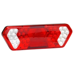 LANTERNA TRASEIRA COM 36 LEDS E CONECTOR DE 5 VIAS DAS CARRETAS GUERRA DO LADO ESQUERDO - LANT43G-E