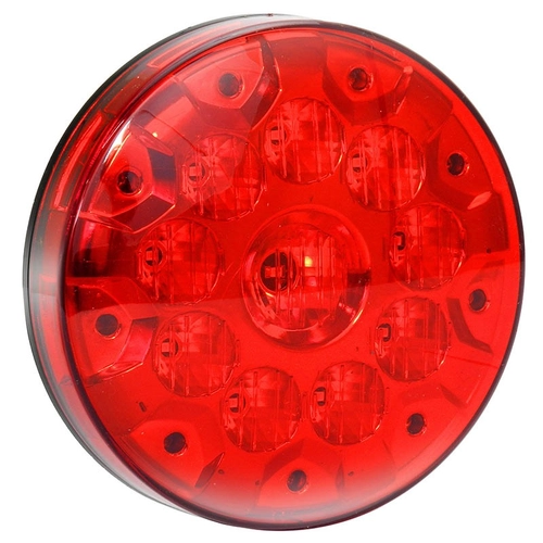 LANTERNA MODULAR TRASEIRA DE POSIÇÃO E FREIO COM 10 LEDS E CONECTOR DE 3 VIAS DAS CARRETAS NOMA VERMELHA - LANT129