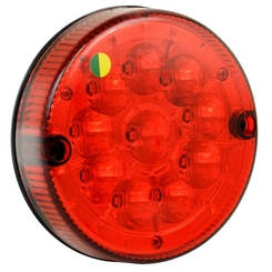 LANTERNA VERMELHA MODULAR TRASEIRA DE LED 24V DE CONECTOR DE 2 VIAS DAS CARRETAS LIBRELATO - LANT77-VM
