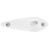 LANTERNA LATERAL CRISTAL DAS CARRETAS NOMA COM PRISIONEIRO E LED PARA CONECTOR DE 2 VIAS - LANT218-CR-LED
