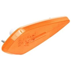LANTERNA LATERAL AMARELA DAS CARRETAS NOMA COM PRISIONEIRO CONECTOR DE 2 VIAS E LED - LANT218-AM-LED