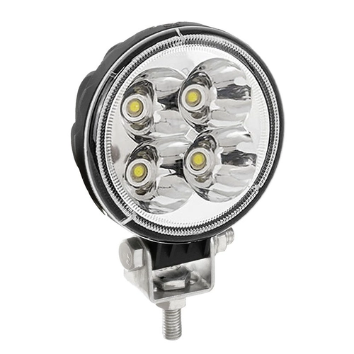 FAROL AUXILIAR WORKLIGHT MINI UNIVERSAL COM 04 LEDS REDONDO - FARO146-I