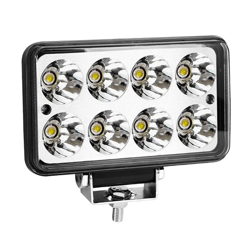 FAROL AUXILIAR DE LED DE 4X6" UNIVERSAL COM 08 LEDS RETANGULAR - FARO66B-I