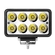 FAROL AUXILIAR DE LED DE 4X6" UNIVERSAL COM 08 LEDS RETANGULAR - FARO66B-I
