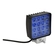 FAROL AUXILIAR WORKLIGHT COM 16 LEDS AZUL E DISSIPADOR REFORÇADO QUADRADO UNIVERSAL - FARO161-I