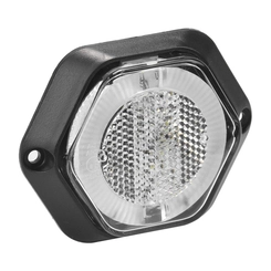 LANTERNA LATERAL CRISTAL UNIVERSAL DE LED BIVOLT DE CONECTOR DE 2 VIAS COM GUIA DE LUZ - LANT245-CR-LED