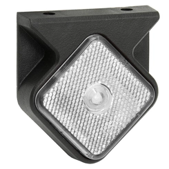 LANTERNA LATERAL CRISTAL DAS CARRETAS GUERRA COM SUPORTE CONECTOR DE 2 VIAS E LED - LANT80-CR-LED