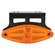 LANTERNA LATERAL AMARELA UNIVERSAL COM GUIA DE LUZ RETROREFLETOR SUPORTE LED PARA CONECTOR DE 2 VIAS - LANT260-AM-LED