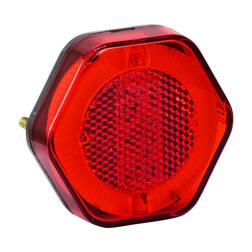 LANTERNA LATERAL VERMELHA UNIVERSAL COM GUIA DE LUZ PARA CONECTOR DE 2 VIAS DE LED BIVOLT - LANT186-VM-LED