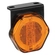 LANTERNA LATERAL AMARELA UNIVERSAL COM GUIA DE LUZ E COM SUPORTE DE LED BIVOLT PARA CONECTOR DE 2 VIAS - LANT187-AM-LED