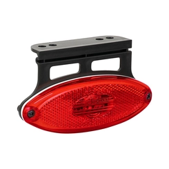 LANTERNA LATERAL VERMELHA UNIVERSAL ELIPSE COM SUPORTE E CONECTOR DE 2 VIAS DE LED BIVOLT - LANT191-VM-LED