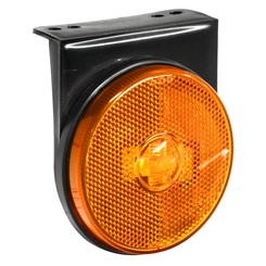 LANTERNA LATERAL AMARELA FLEXÍVEL DE LED COM SUPORTE E CONECTOR DE 2 VIAS ORIGINAL - LANT08A-AM-LED