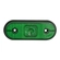 LANTERNA VERDE LATERAL OVAL DAS CARRETAS FACCHINI SEM SUPORTE DE LED 24V PARA CONECTOR FESTON 6,3 DE MODELO ORIGINAL - LANT121C-VD