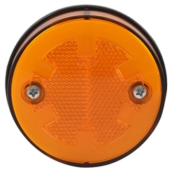 LANTERNA LATERAL AMARELA UNIVERSAL APOLO DAS CARRETAS COM LUZ DIFUSA BIVOLT E FIO DE 2 VIAS - LANT262-AM
