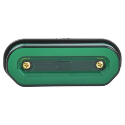 LANTERNA VERDE LATERAL OLOGO UNIVERSAL BIVOLT DE CONECTOR E COM LUZ DIFUSA E 12 LEDS - LANT261-VD
