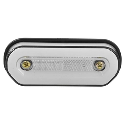 LANTERNA CRISTAL LATERAL OLOGO UNIVERSAL BIVOLT DE CONECTOR E COM LUZ DIFUSA E 12 LEDS - LANT261-CR