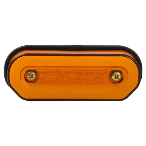 LANTERNA AMARELA LATERAL OLOGO UNIVERSAL BIVOLT DE CONECTOR DE 2 VIAS COM LUZ DIFUSA E 12 LEDS (004 UN.) - LANT261-AM