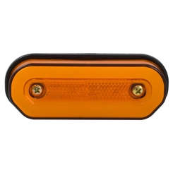 LANTERNA AMARELA LATERAL OLOGO UNIVERSAL BIVOLT DE CONECTOR DE 2 VIAS COM LUZ DIFUSA E 12 LEDS - LANT261-AM