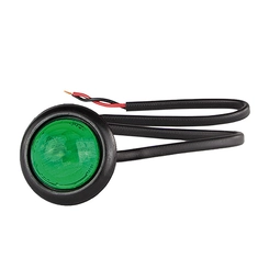 LANTERNA VERDE DELIMITADORA DOT LIGHT DE LED 24V COM FIO DE 2 VIAS UNIVERSAL - LANT298-VD-I