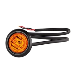 LANTERNA ÂMBAR DELIMITADORA DOT LIGHT DE LED 24V COM FIO DE 2 VIAS UNIVERSAL - LANT298-AM-I