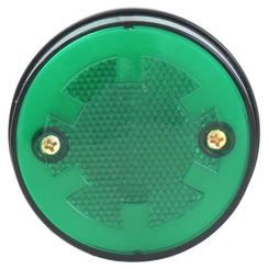 LANTERNA LATERAL VERDE UNIVERSAL APOLO DAS CARRETAS COM LUZ DIFUSA BIVOLT E FIO DE 2 VIAS - LANT262-VD