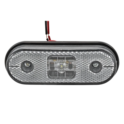 LANTERNA CRISTAL LATERAL OVAL DAS CARRETAS FACCHINI SEM SUPORTE DE LED BIVOLT E FIO DE 2 VIAS MODELO ORIGINAL (008 UN.) - LANT121B-CR-I
