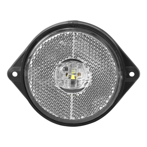 LANTERNA CRISTAL DO PEITO DAS CARRETAS DE LED COM SUPORTE E CONECTOR DE 2 VIAS - LANT84F-CR-LED