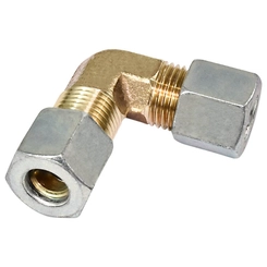 UNIÃO DE COMPRESSÃO COTOVELO COM ANILHA E SEM INSERT DE METAL DE 10MM - CONE93