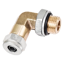 CONEXÃO COTOVELO MACHO E INSTANTÂNEA DE METAL DE 08MM X 16MM E ROSCA DE 1,5MM - CONE123