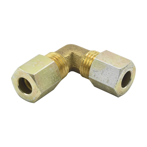 UNIÃO DE COMPRESSÃO COTOVELO COM ANILHA E SEM INSERT DE METAL DE 8MM - CONE92